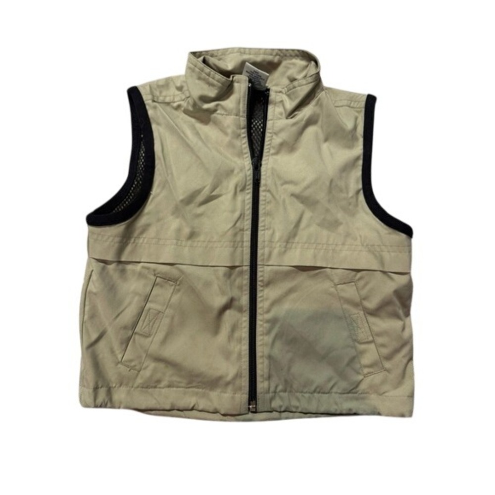Kids Beige Sleeveless Jacket